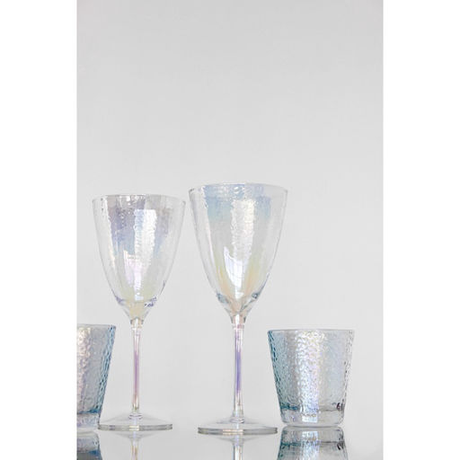 Набор бокалов для вина Magistro «Жемчуг» 400 мл, 6 шт., стекло, перламутровый