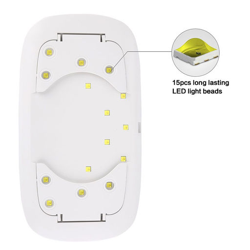 SUNUV Лампа для сушки гель-лака LED/UV 2 Mini plus, белый