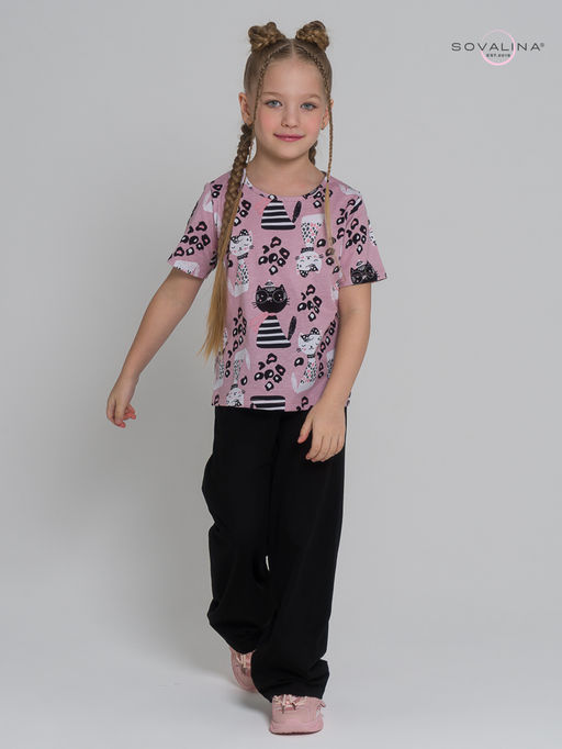 Костюм Лето коты лео-черный - Sovalina фото 15