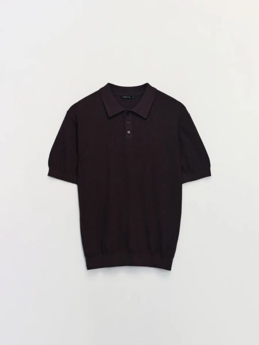 Джемпер поло из текстурного хлопка / Zarina