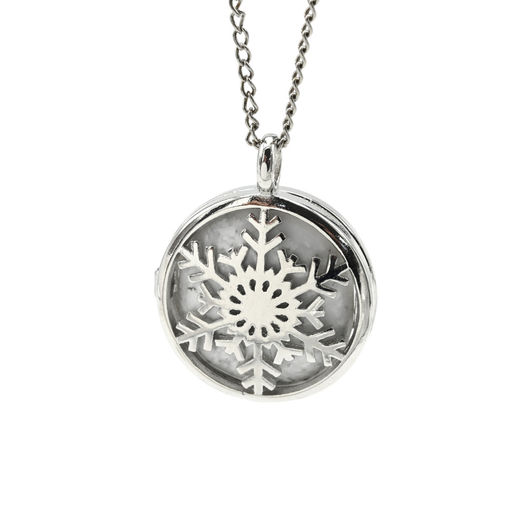 Кулон открывающийся Снежинка 25*25мм с бирюзой - Радуга камня фото 11