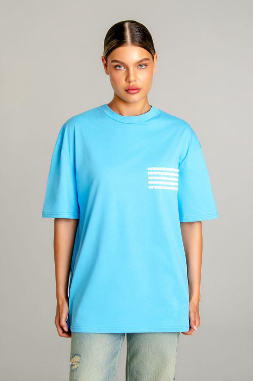 Арт. 3157 Футболка женская 42-48 (4 шт) Цвет:небесный - Калинка фото 88