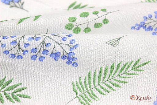 Муслин двухслойный Лесные веточки, ш.1.35м, хлопок-100%, 100гр/м.кв - Купава фото 3