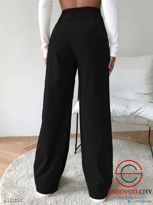 Штаны женские широкие с высокой посадкой - Bruno фото 4