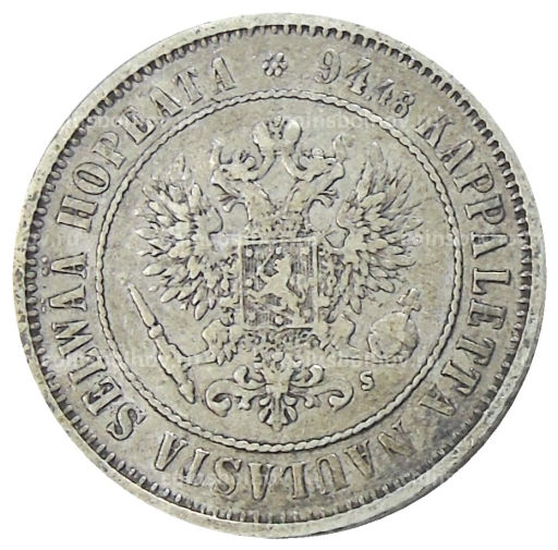 1 марка 1874 года Русская Финляндия