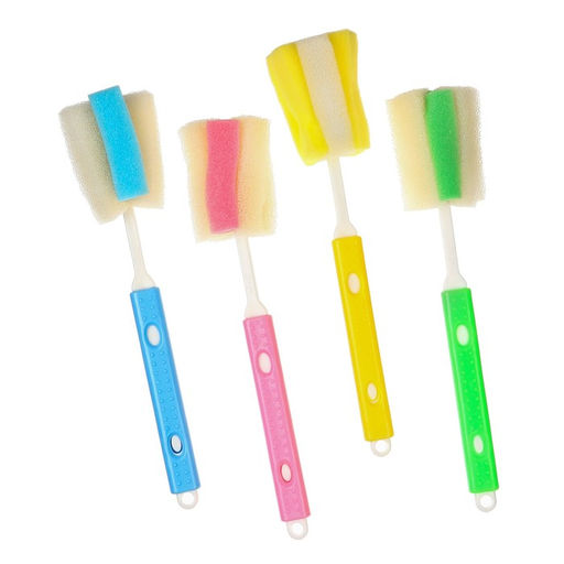 Ершик по уходу за детскими бутылочками, цвет МИКС, Крошка Я, выдвижная ручка 28-35 см  фото 5