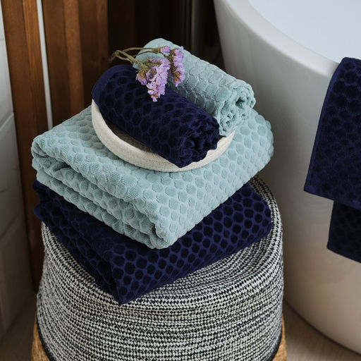 Полотенце махровое Love Life «Комфорт» 70×140 см, темно-синий, 100% хл, 500 г/м²