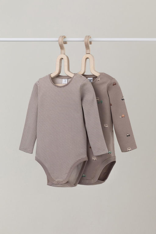 Crockid _ К 6342-2уп/быстрые машинки,полоска набор полукомбинезон (боди) яс фото 2