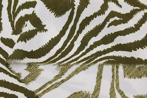 Штапель Сафари цв.т.зеленый хаки, ш.1.44м, вискоза-100%, 90гр/м.кв - Купава фото 2