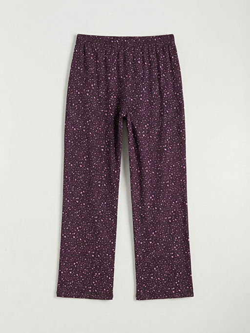 Beli Lastikli Desenli Kad?n Pijama Alt?