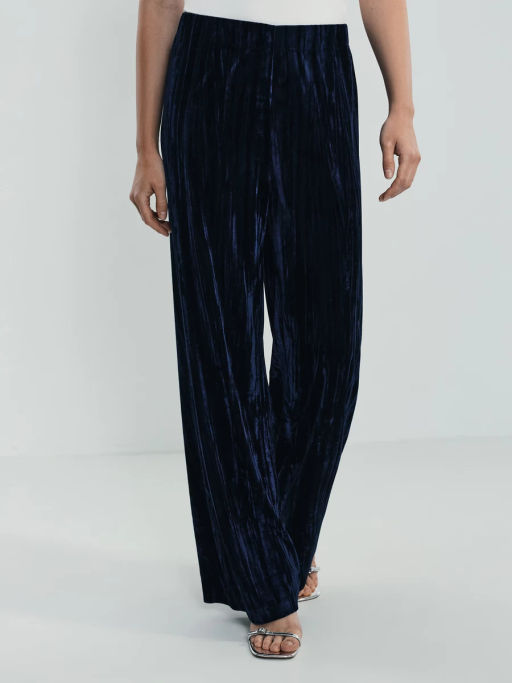 Широкие брюки из бархата / Zarina