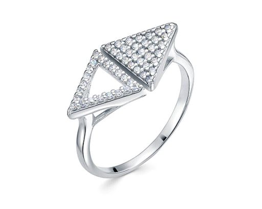 Кольцо из серебра куб.циркон., В10-0822