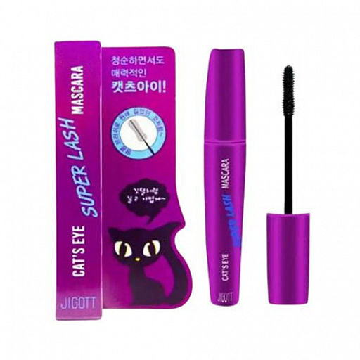 Тушь для ресниц Jigott Cats Eye Super Lash удлиняющая 12 г  фото 2