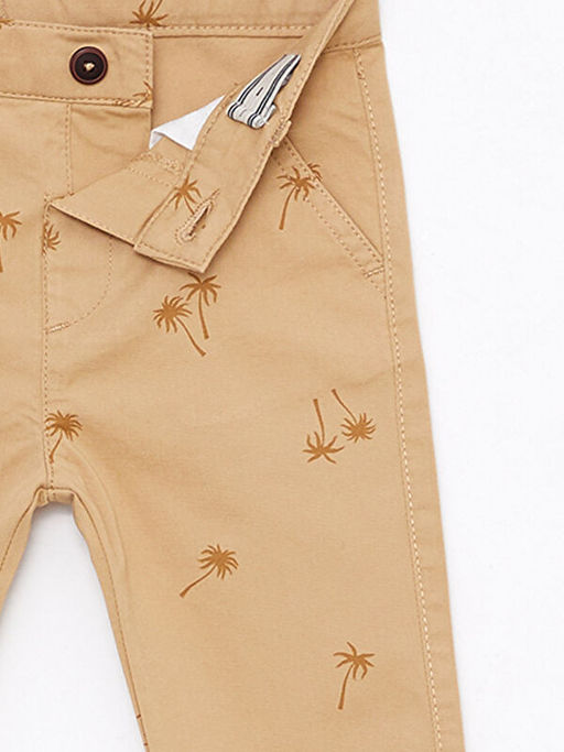 Bask?l? Erkek Bebek Pantolon