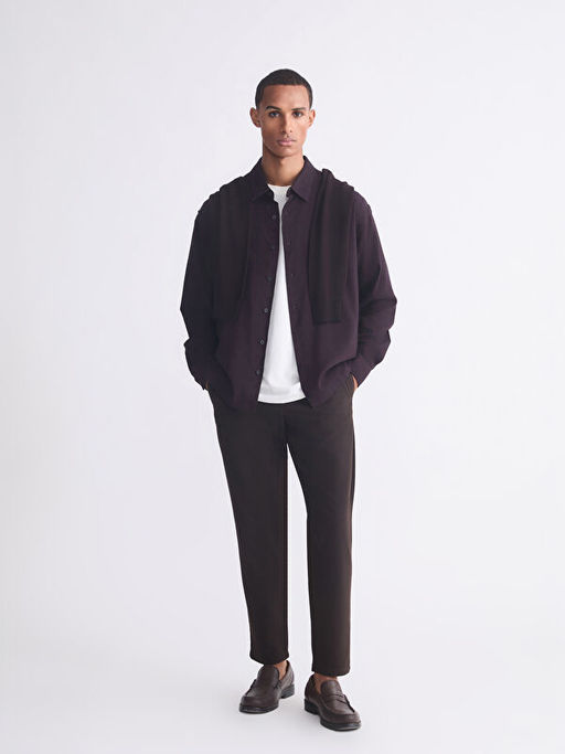 Regular Fit Uzun Kollu Gabardin Erkek G?mlek