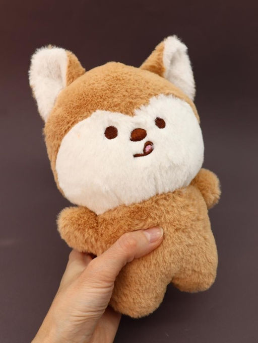 Мягкая игрушка "Shiba-inu tongue", brown, 20 см