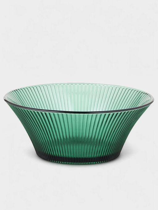 Набор посуды Вино Верде, 5 предметов: 2 стакана 330 мл, 2 тарелки 280 мл, салатник 1.6 л, стекло, зелёные - Simaland фото 4