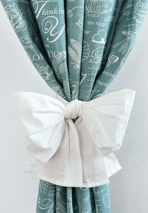 Комплект штор из рогожки Райское утро тесьма хлопок 100% - Лен поволжья фото 2