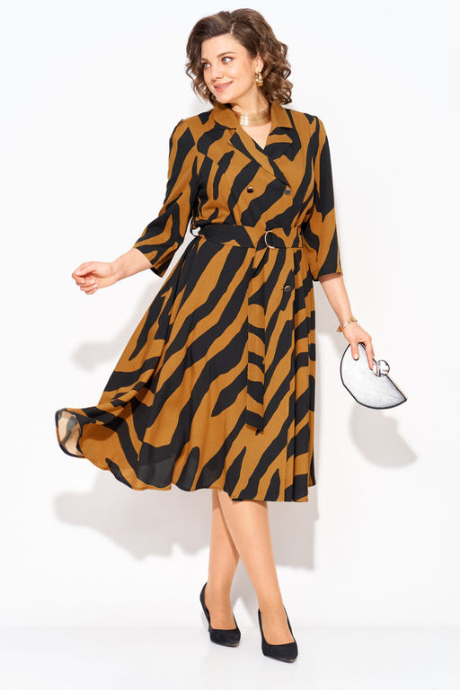 Платье Liliana 1418Н карамель+черный  фото 6