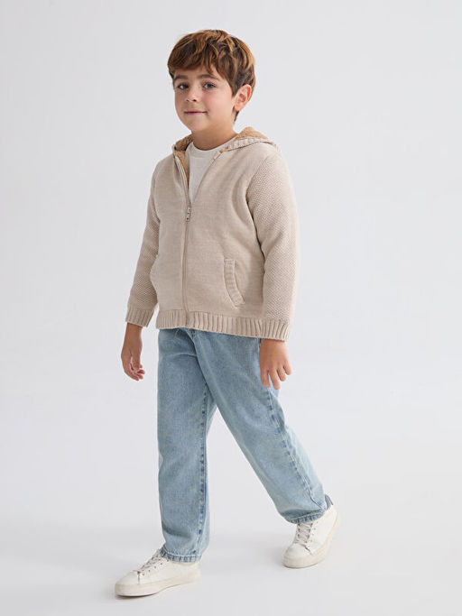 Kap??onlu Erkek Bebek Triko H?rka