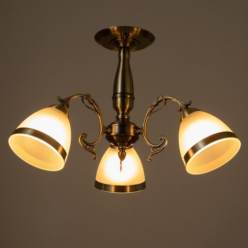 Люстра «Мадлен» 3×40 Вт E27 античная бронза 40×40×50 см