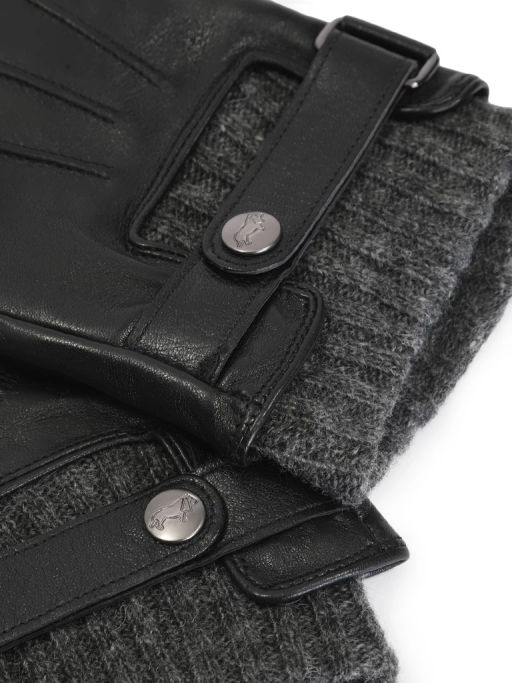 Перчатки муж п/ш LB-0981M black/grey - Eleganzza фото 3