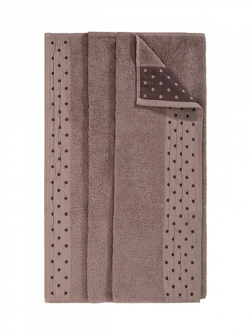 Полотенце для тела 70x140 светло-коричневый махровая ткань - Lucky фото 4