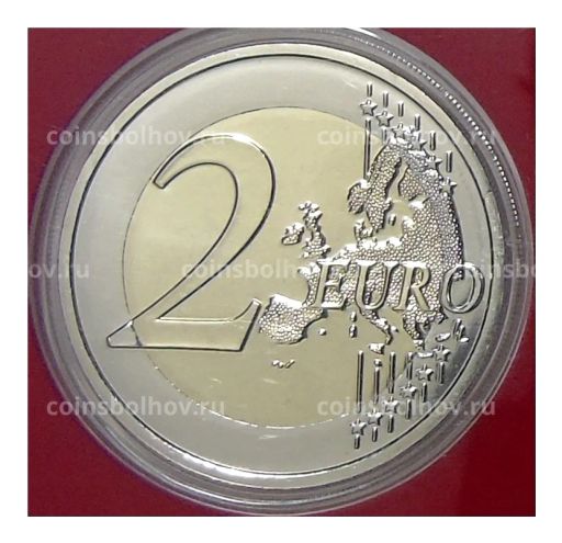 2 евро 2021 года Франция  XXXIII летние Олимпийские игры, Париж 2024 (в красном блистере)