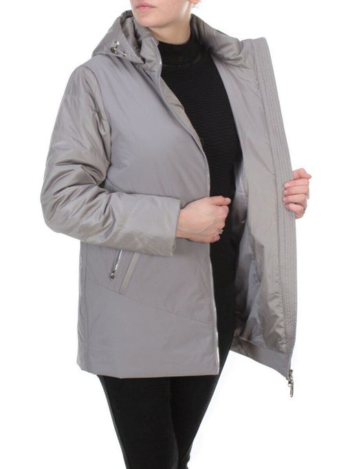 6021 GRAY Куртка демисезонная женская DATURA (100 гр. синтепон) - Fashion фото 8