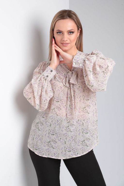 Блуза Modema 542-2 светло-бежевый  фото 5