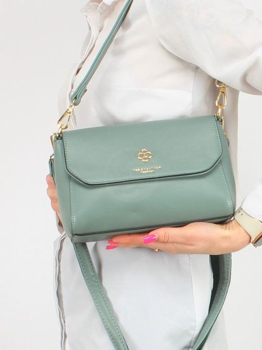 Сумка женская искусственная кожа YDR-2423, 1отд+карм/пер, плечевой ремень, зеленый SALE 253883 - Adelia фото 10