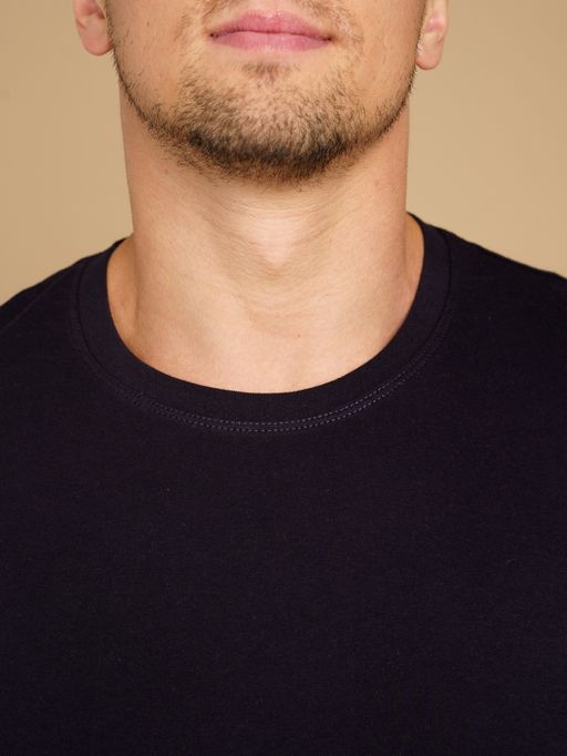 Футболка хлопок 100%,темно-синяя - Binita фото 17