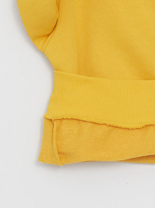 Bisiklet Yaka Bask?l? Uzun Kollu Erkek ?ocuk Sweatshirt - Waikiki фото 3