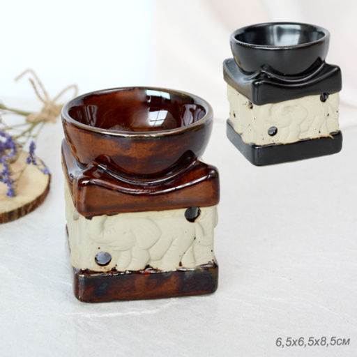 Аромалампа Слон 8 см / 1711-1 /уп 6/192/ (Черный)