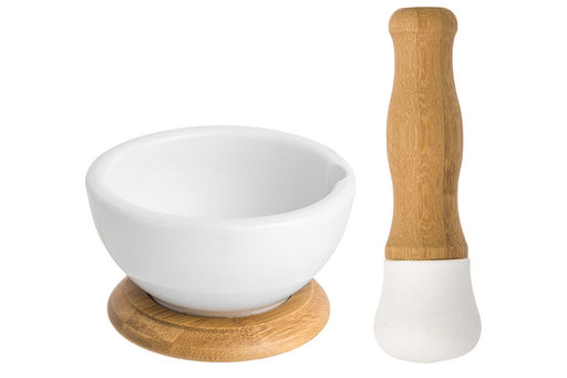 Ступка 9*9*5,5 см 100 мл Снежная королева + пестик на дер. подставке - Elan gallery фото 4