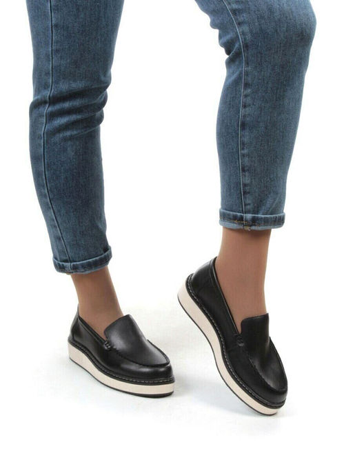 03-5060-2 BLACK Лоферы женские (натуральная кожа)