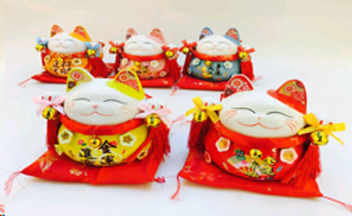 Копилка Кот манэки-нэко на коврике 17 см / 6731 /уп 18/ - ГалеонТрейд фото 7