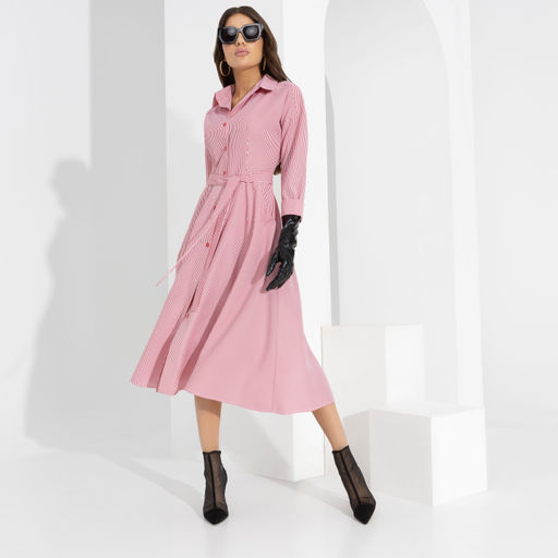 Платье-рубашка Новая классика (бьюти с поясом) - Charutti фото 6