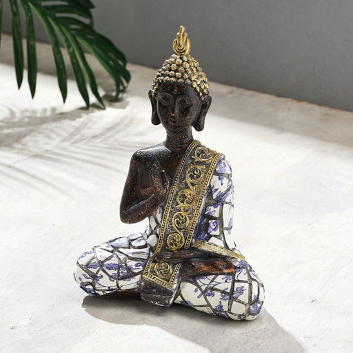 Фигурка полистоун TAKE IT EASY «Будда», мозаика, 15×8×21 см