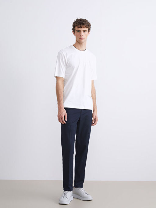 Bisiklet Yaka Penye Erkek Ti??rt