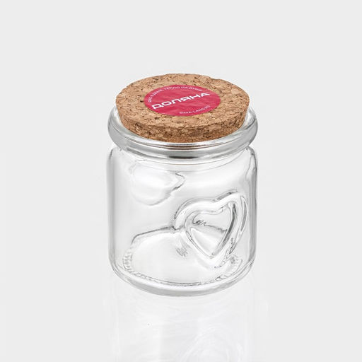Цена за 3 шт. Баночка для сыпучих продуктов Доляна Парфе, 110 мл, 66.5 см, с пробковой крышкой, стекло, прозрачная - Simaland фото 5