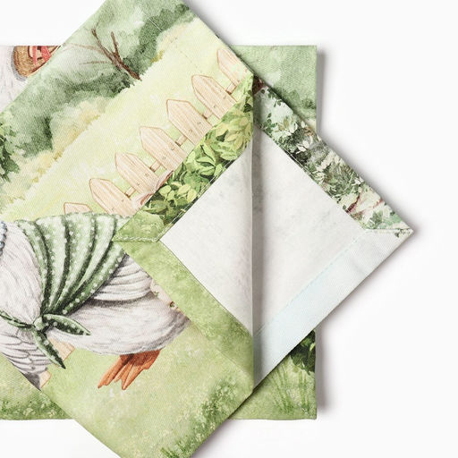 Набор кухонный Family picnic: скатерть 150?220 см  3 см с ВГМО, салфетки 40?40 см - 12 шт., 100% хлопок