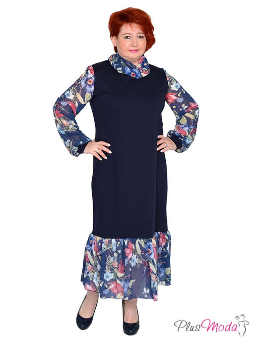 Платье Модель №1553 размеры 44-84 - Plusmoda фото 2