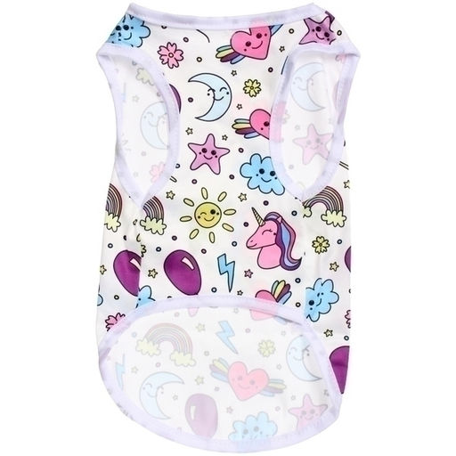 Цена за 2 шт. Майка для кошек и собак мелких пород "БРО на стиле", яркая радуга, размер S (длина спинки 26см, объем груди 32см, от 2 до 4кг)