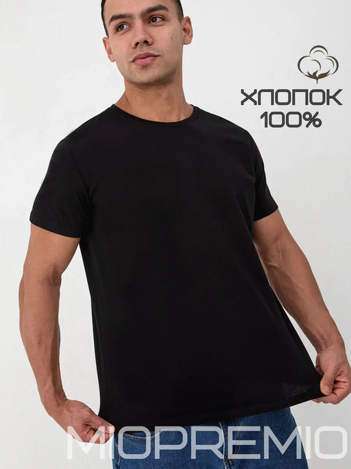 LUI et ELLE/ Футболка мужская базовая 100% хлопок