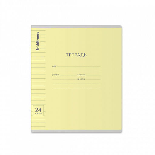 Цена за 160 шт. Тетрадь школьная ученическая ErichKrause Классика Visio ассорти, 24 листа, линейка (в плёнке по 10 шт.) фото 16