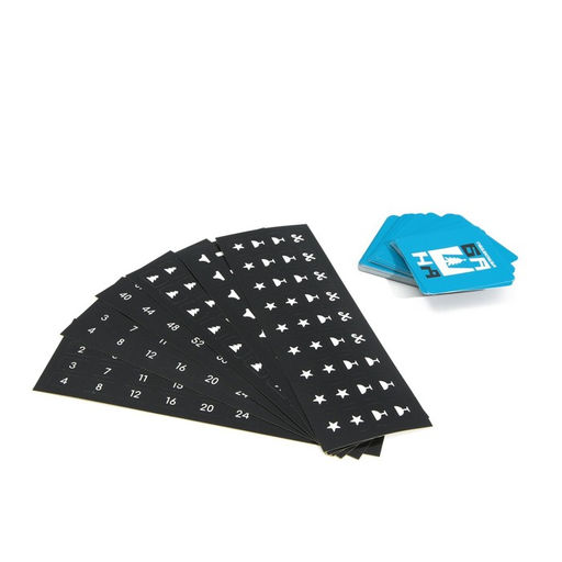 Новогодняя падающая башня Искать, не ронять, 54 бруска, наклейки, 50 карт, 18+ - Лас играс фото 5