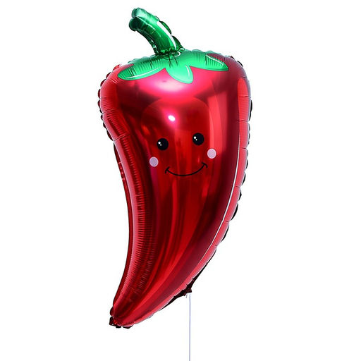 Цена за 4 шт. Воздушный шар фольгированный 25" «Красный перчик», фигура