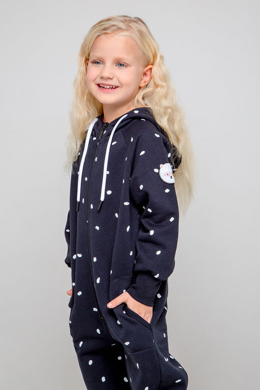 CROCKID, Комбинезон. Цвет: черный, маленькие мазки к343