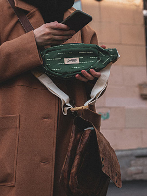Сумка ЗАПОРОЖЕЦ Miru Mir Small Waist Bag ZIP GREEN  фото 2